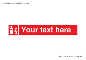 Custom Fire extinguisher Sign